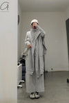 Daniel Andresen Knit Skirt Collection Handmade in Belgium DA-CARDINAL-HUI 1 Virgin wool Grey PDA7